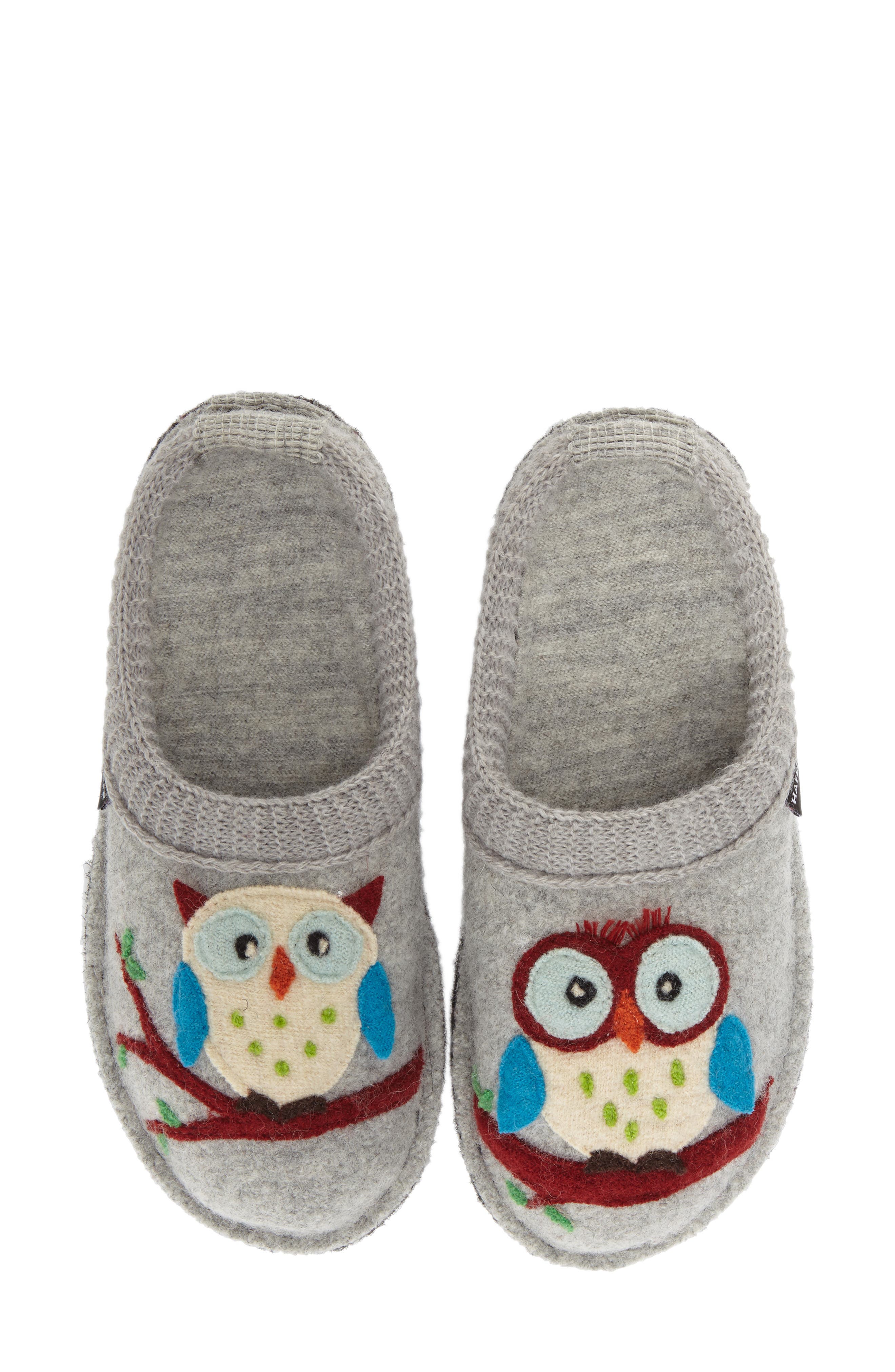 Haflinger 'Olivia' Owl Slipper, Main, color, 