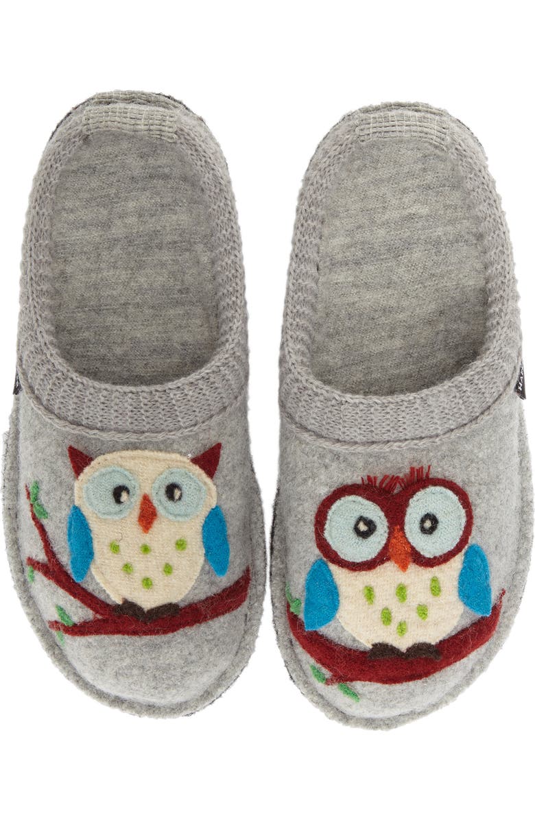 Haflinger 'Olivia' Owl Slipper, Main, color,