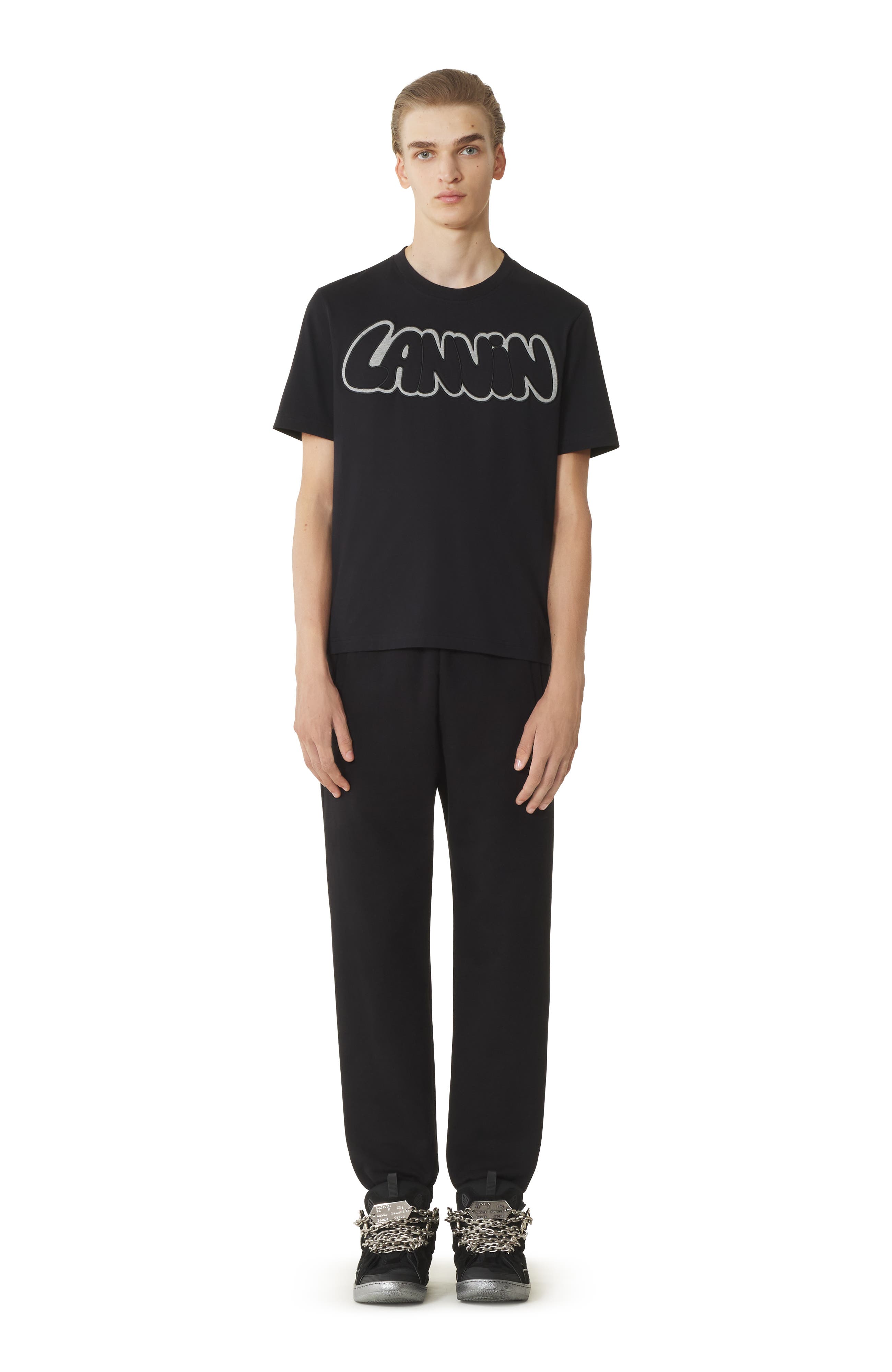Black Modern Curb T-Shirt