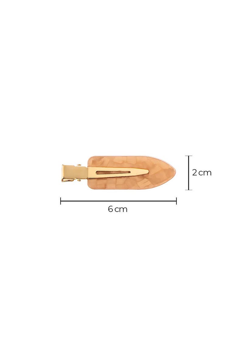 Neutral Tortoise Creaseless Clip Set, Alternate, color, Neutral