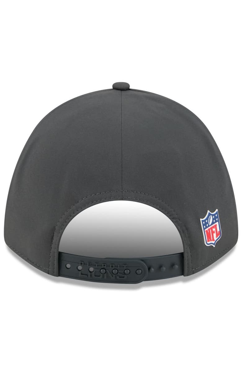 New Era Men's New Era Charcoal Detroit Lions 2025 Sideline Cold Weather 9FORTY M-Crown Adjustable Hat, Alternate, color, Charcoal
