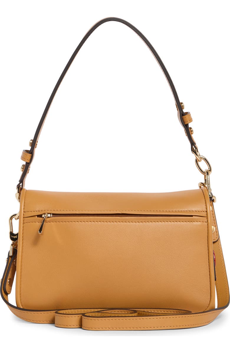 Longchamp Mademoiselle Leather Crossbody Bag, Alternate, color, Honey