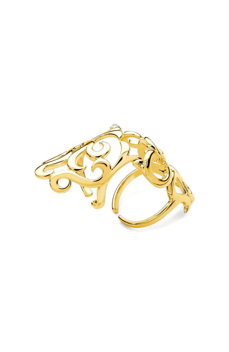 Lucy Quartermaine Elements Armour Ring, Main, color, Gold