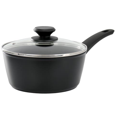 Connelly 2.5 Quart Textu Nonstick Aluminum Saucepan with Lid