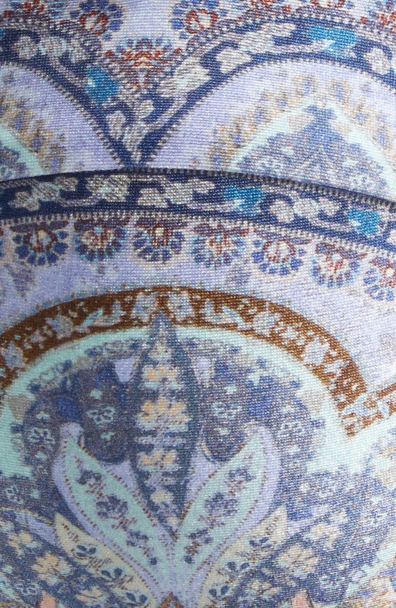 Zimmermann Wanderlust Scalloped Balconette Bikini Top, Alternate, color, Tapestry Blue Multi