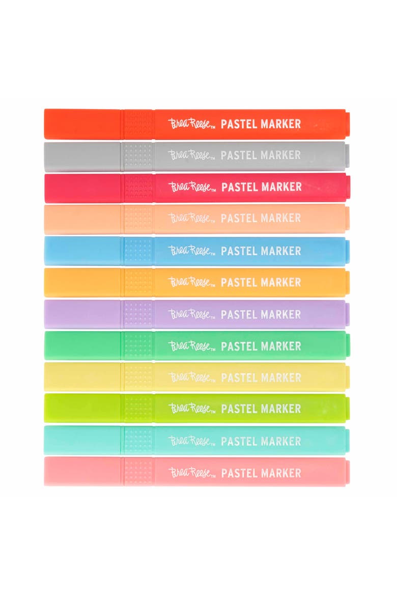 Pastel Markers12Pc, Alternate, color, Multicolored