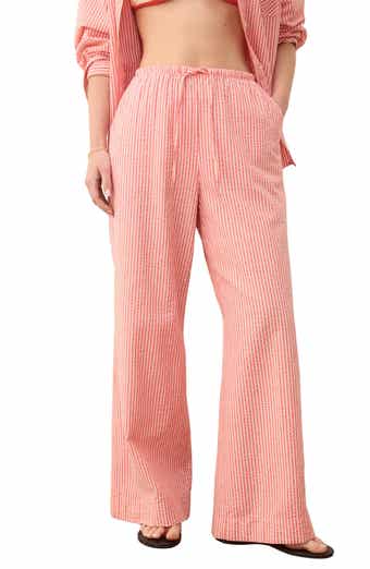 Marine Layer Seersucker Wide Leg Pants