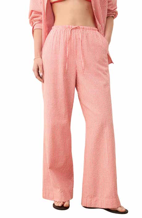Marine Layer Seersucker Wide Leg Pants