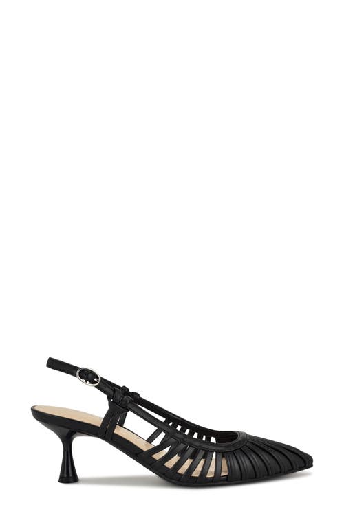 Nine West Resta Slingback Kitten Heel Pump In Black