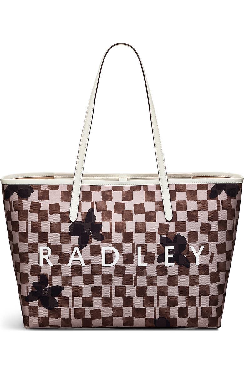 Radley Southwell Gardens Check Large Tote Bag, Main, color, Stone