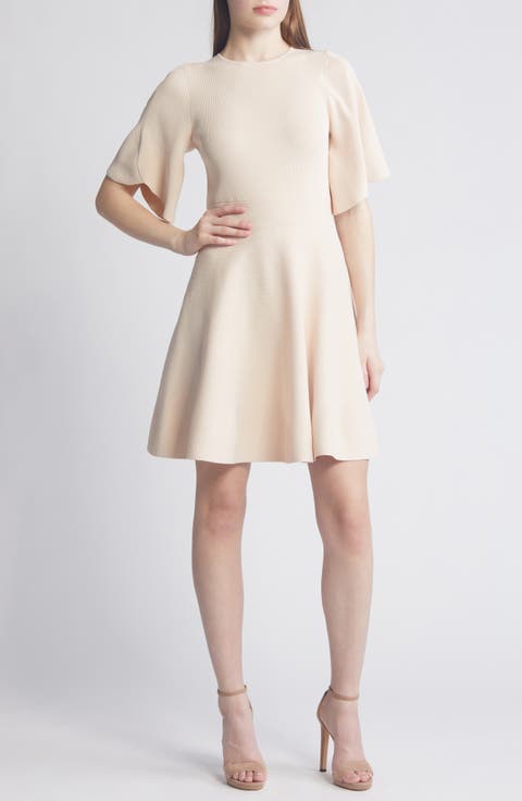 Olivia Rib Fit & Flare Dress