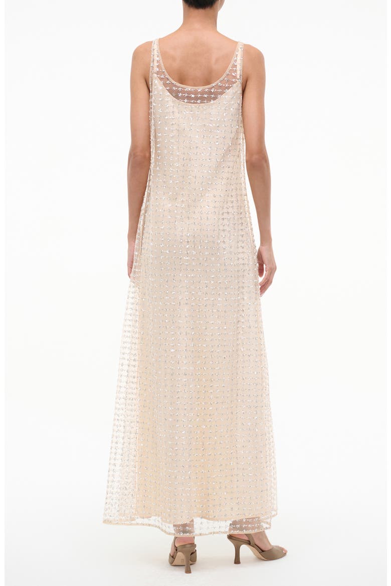 Aurielle Beaded Tulle Gown, Alternate, color, STARDUST