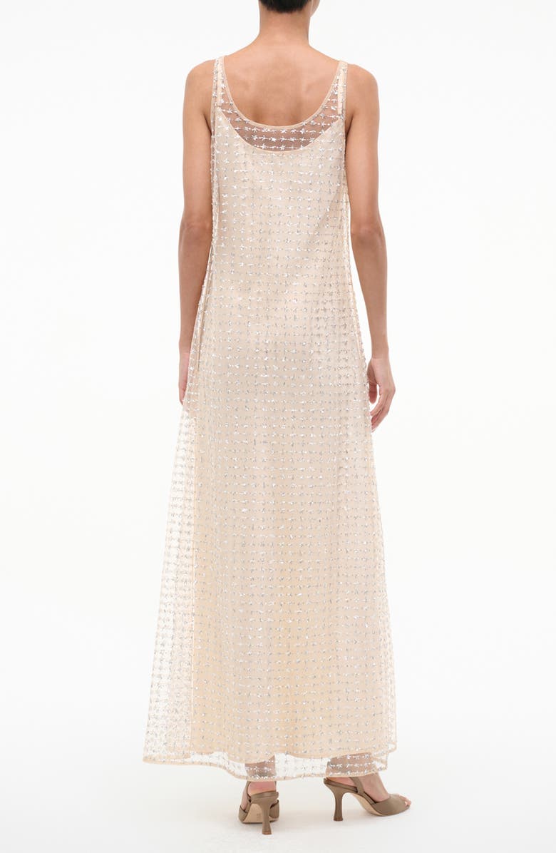 STAUD Aurielle Beaded Tulle Gown, Alternate, color, Stardust