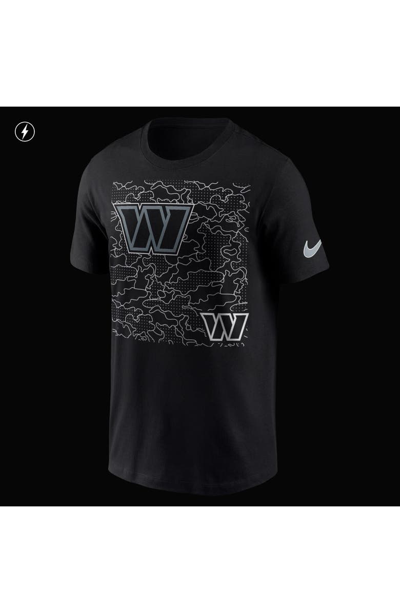 Nike Men's Nike Black Washington Commanders RFLCTV T-Shirt, Alternate, color, Black