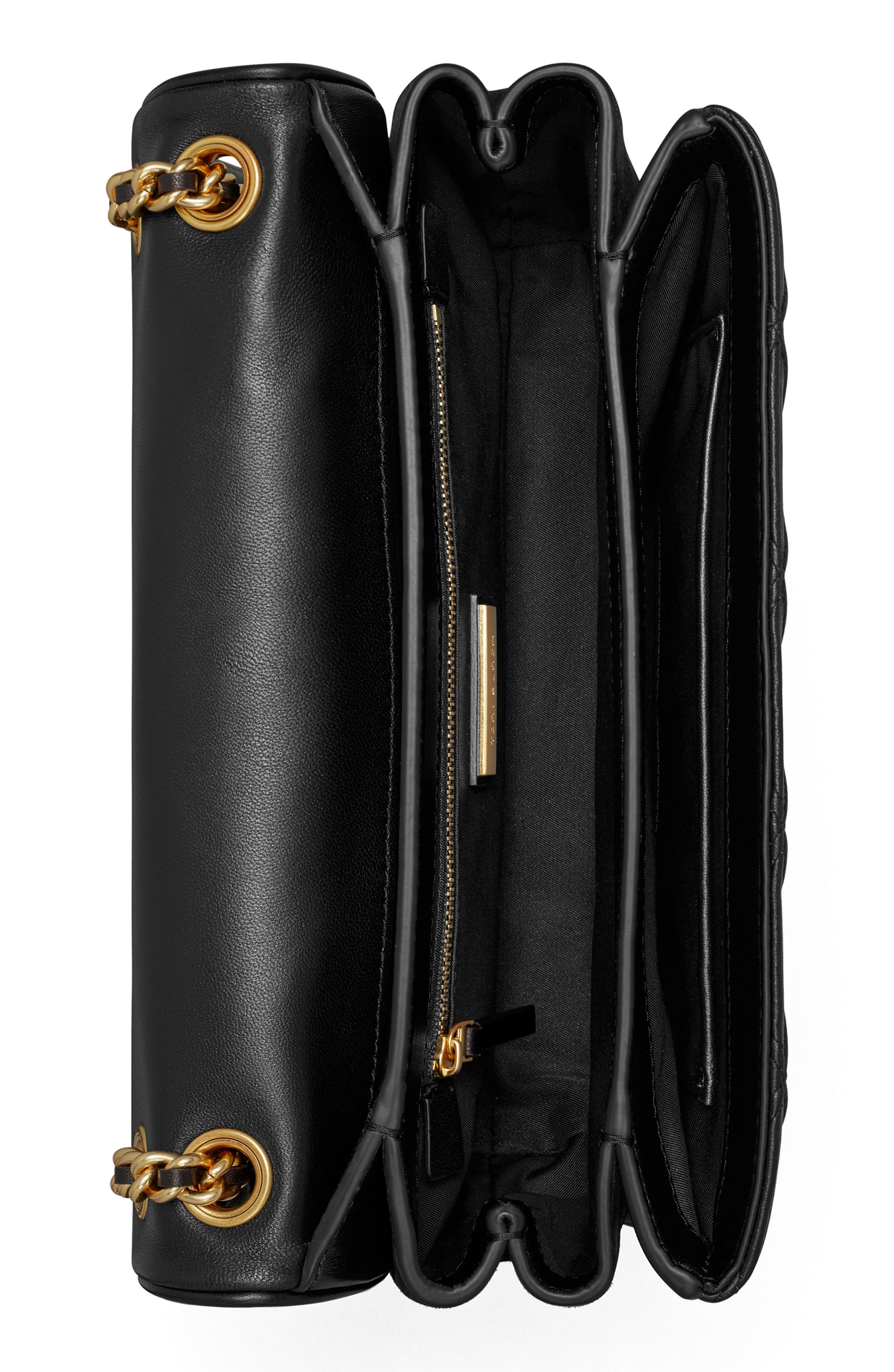 Tory Burch Fleming Soft Convertible Leather Shoulder Bag, Alternate, color, 