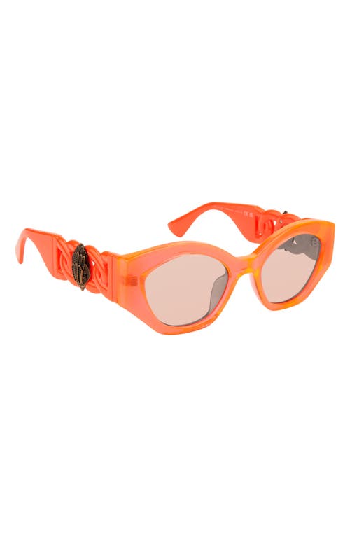 Kurt Geiger London 51mm Round Sunglasses In Xtl Fluorescent