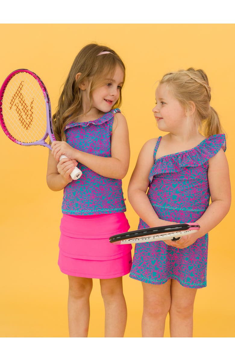 RuffleButts Girls Active Tennis Dress and Bike Short Set, Alternate, color, 