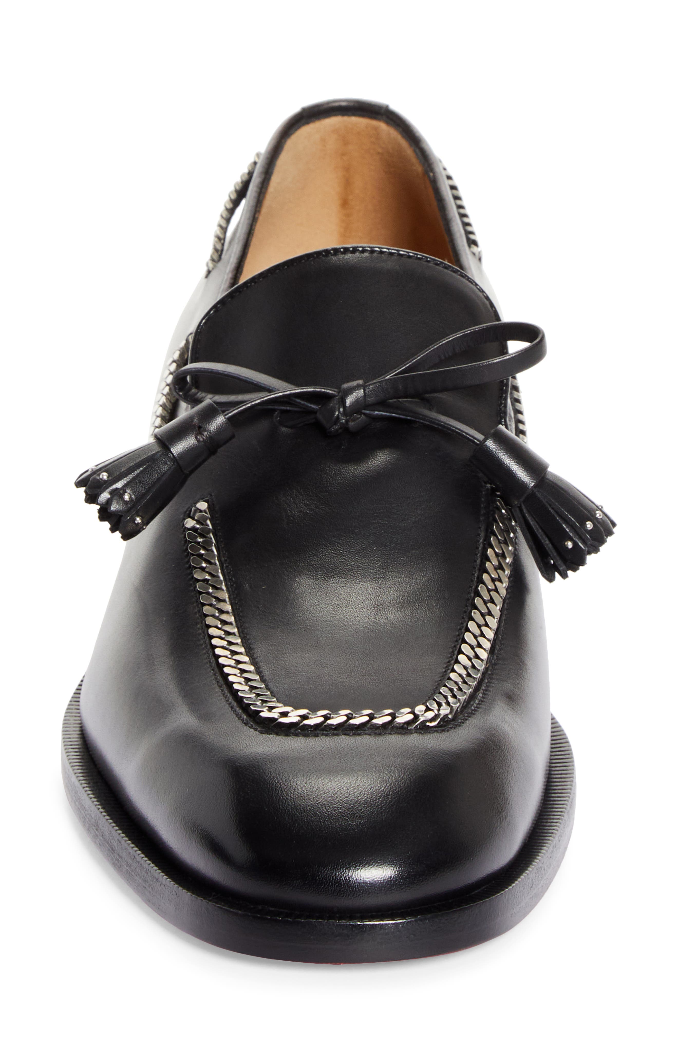 Christian Louboutin Cortochain Loafer, Alternate, color, Black