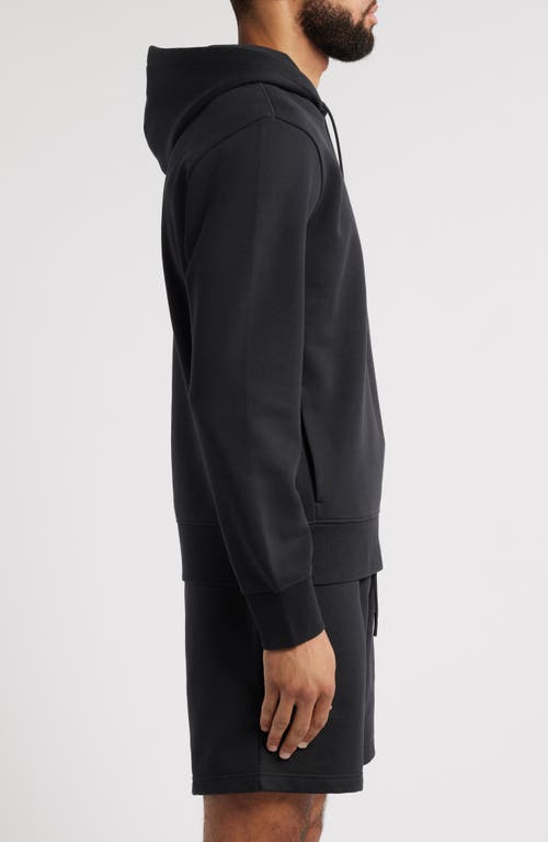Zella Vital Fleece Hoodie In Black Caviar