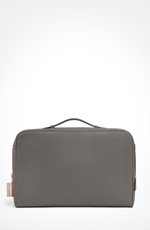 Aviteur Cristallo Soft Laptop Briefcase In Gray