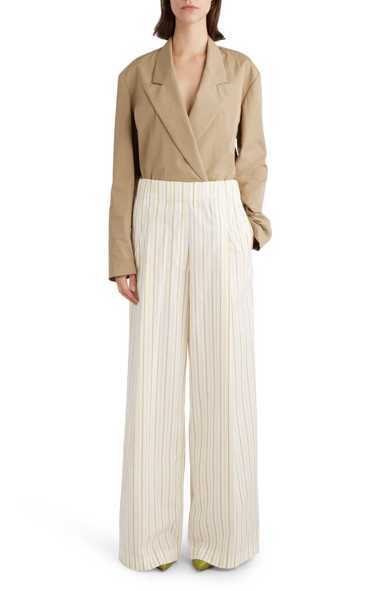 Dries Van Noten Oversize Double Breasted Cotton Blazer, Alternate, color, 