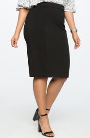 ELOQUII The Ultimate Stretch Midi Pencil Skirt
