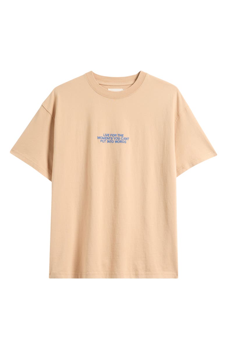 HONOR THE GIFT Live for The Moments Graphic T-Shirt, Alternate, color, Tan