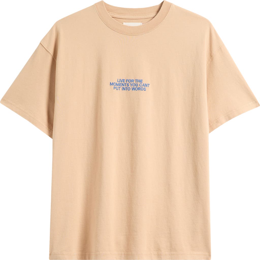 Honor The Gift Live For The Moments Graphic T-shirt In Neutral