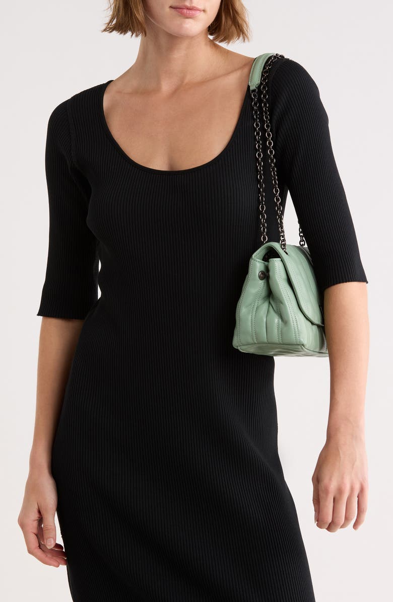 Longchamp Brioche Small Leather Shoulder Bag, Alternate, color, Powder