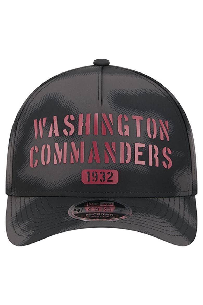 Men's New Era Gray Washington Commanders Halftone Camo 9FORTY Hat, Alternate, color, Gray