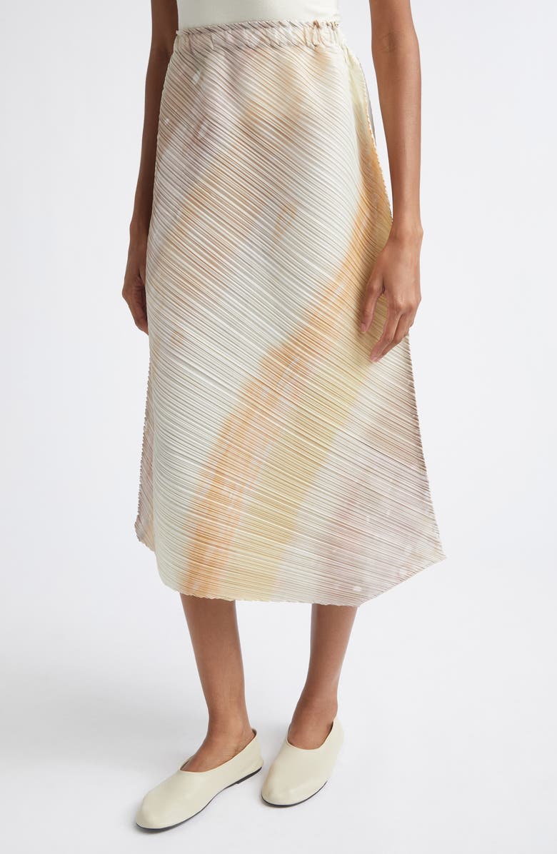 Issey Miyake Print Sea Bubble Skirt, Alternate, color, Greige