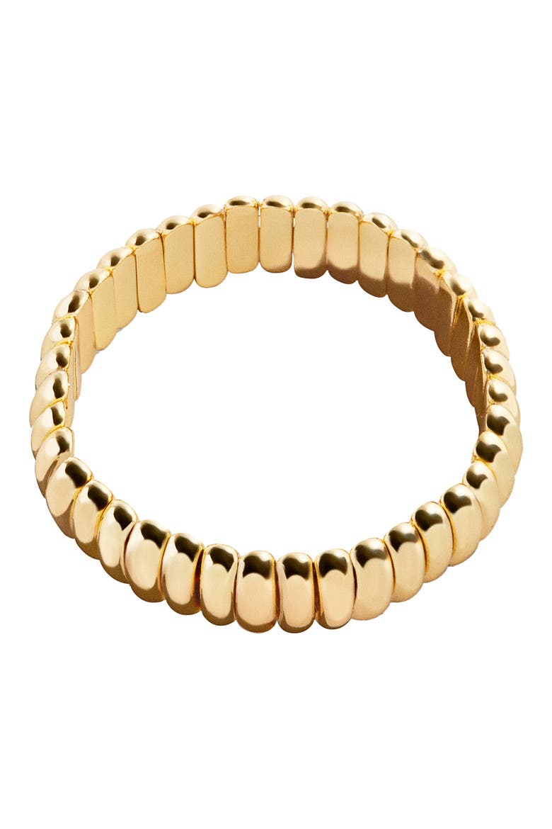 Keira Ribbed Bracelet, Alternate, color, GOLD