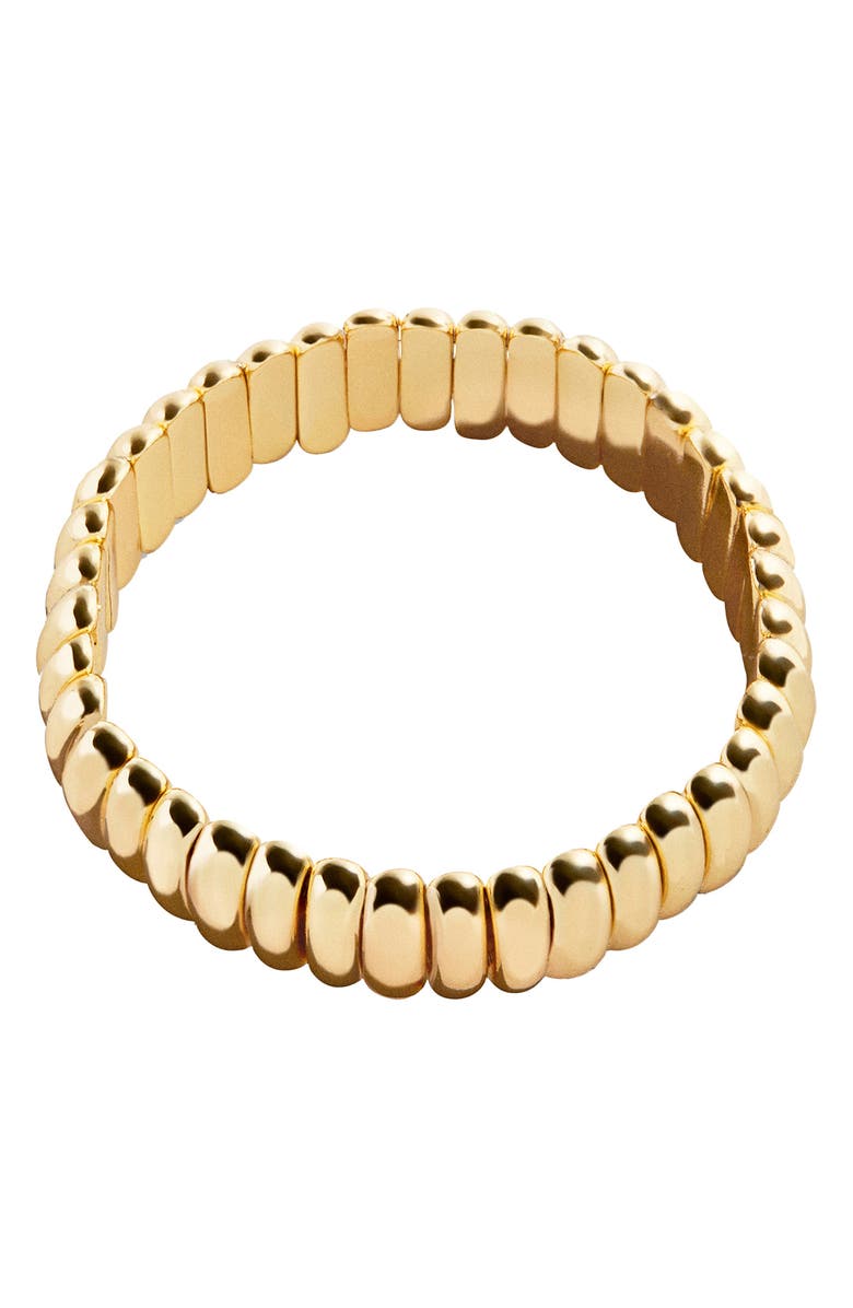BaubleBar Keira Ribbed Bracelet, Alternate, color, Gold