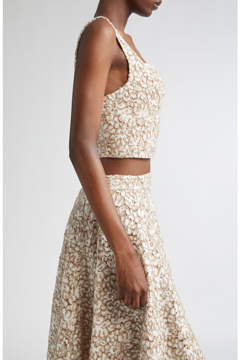 Lace Bustier Top, Alternate, color, HEMP/ECRU