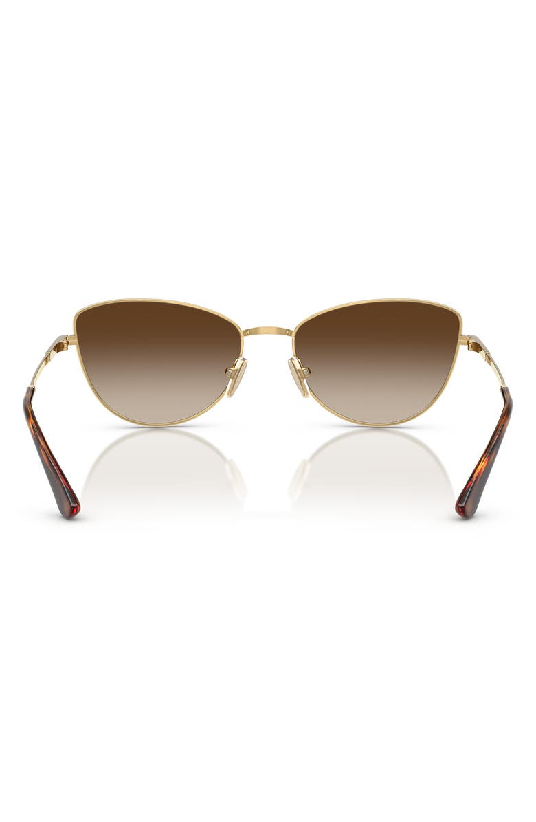 VOGUE 56mm Polarized Butterfly Sunglasses, Alternate, color, Gold