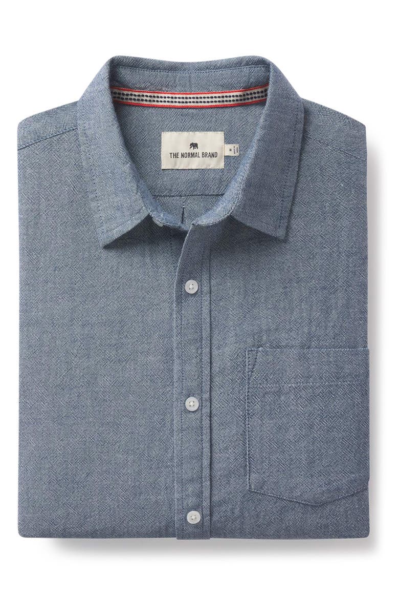 The Normal Brand Lived In Cotton Button-Up Shirt, Alternate, color, 