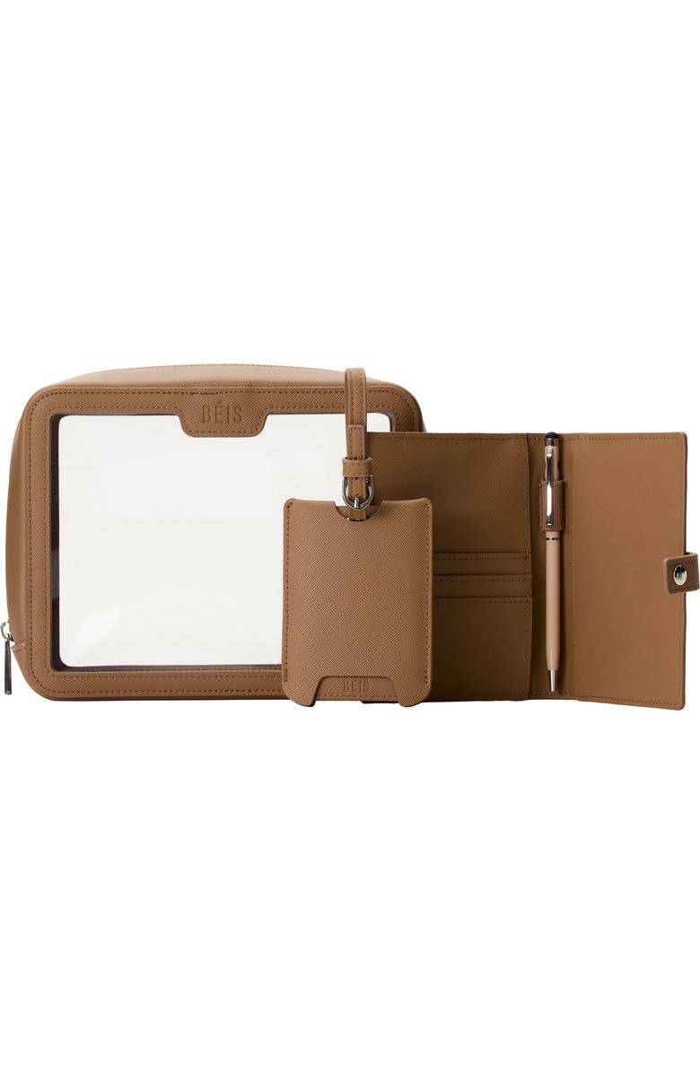 Béis The Travel Set Passport Wallet, Pouch & Luggage Tag, Alternate, color,