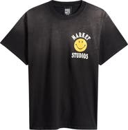 MARKET SMILEY® Upside Down Cotton Graphic T-Shirt