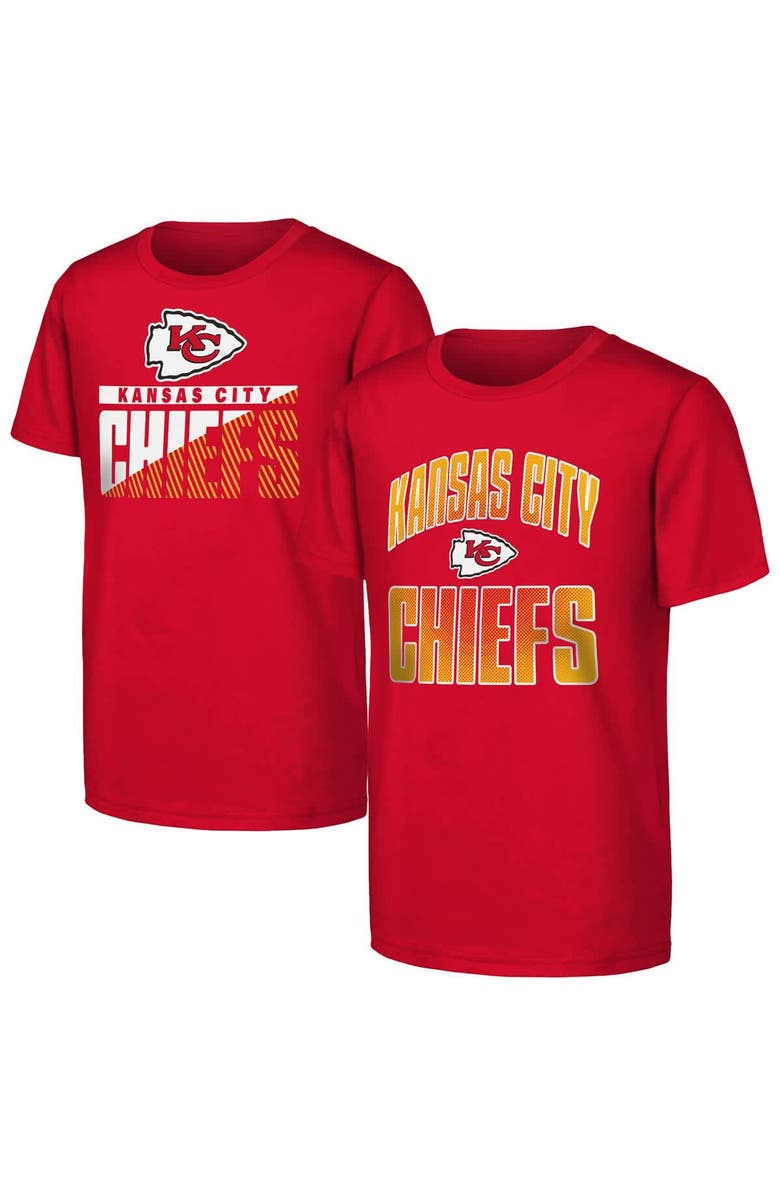 Outerstuff Youth Outerstuff  Red Kansas City Chiefs Never Quit 2-Pack T-Shirt Set, Main, color, Red