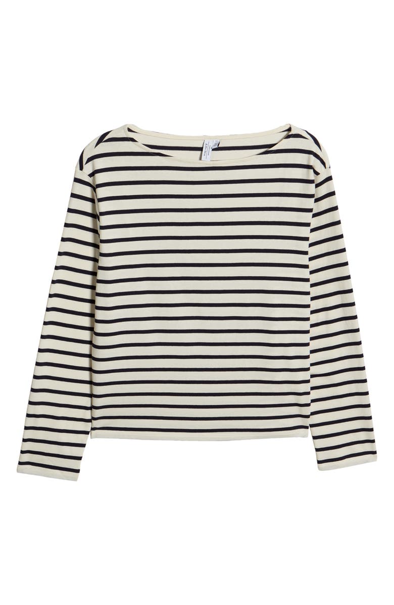 & Other Stories Breton Stripe Cotton Top, Alternate, color,