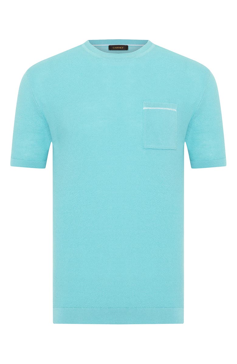 STUDIO GARNET LOS ANGELES Textured Cotton T-Shirt, Alternate, color, 