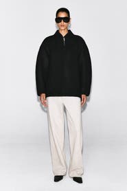 COS Sculpted Wool-Blend Zip-Up Jacket