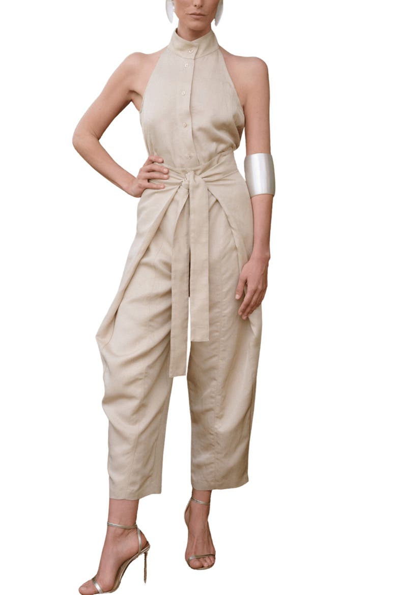 Trama Pants, Alternate, color, Beige