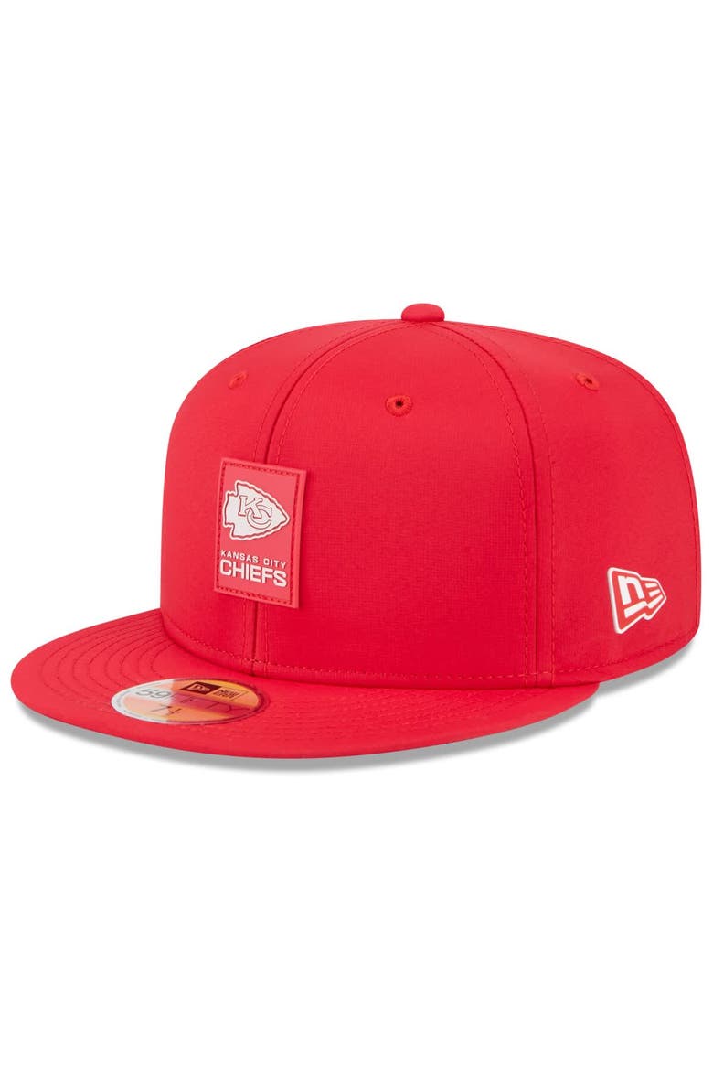 Men's New Era Red Kansas City Chiefs 2025 Sideline  59FIFTY Fitted Hat, Main, color, Red