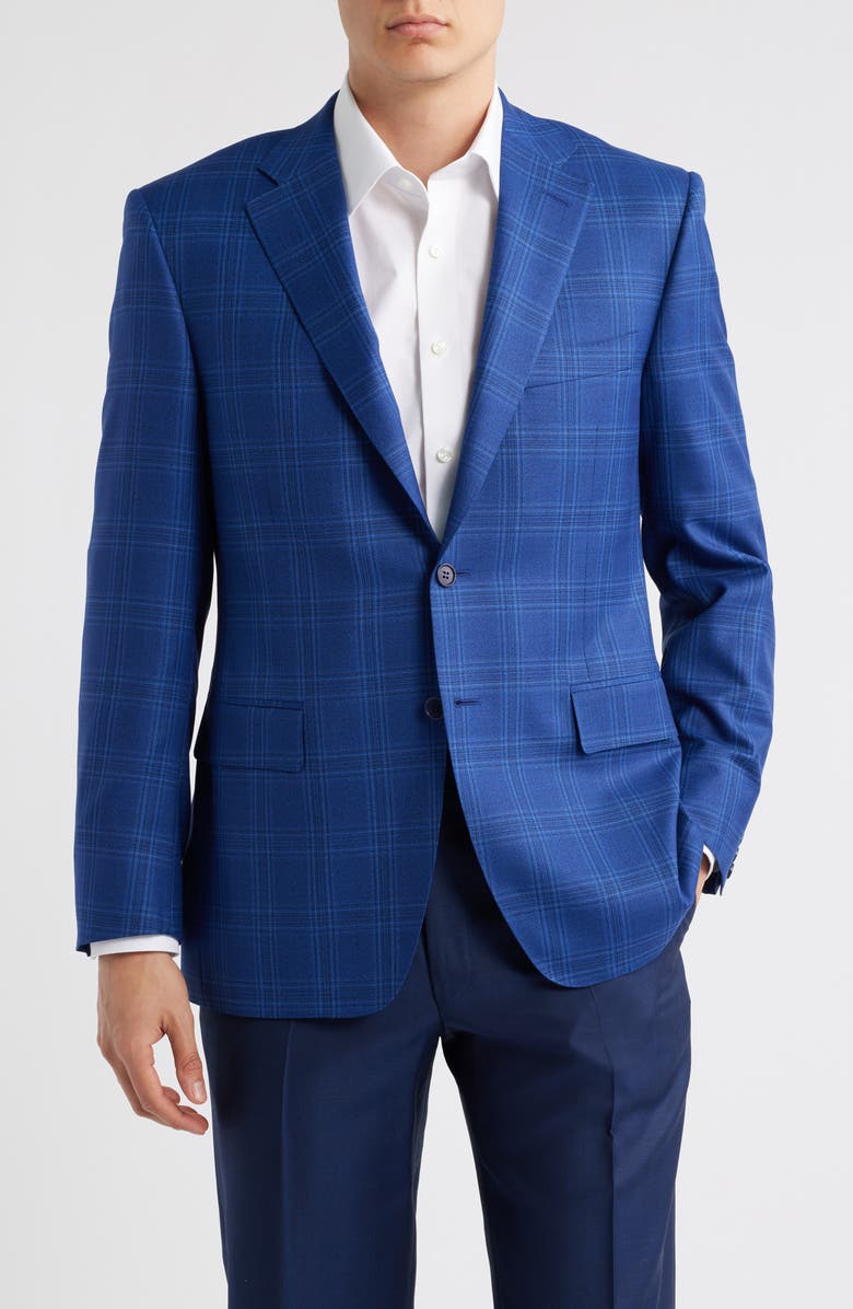Canali Regular Fit Siena Sport Coat, Main, color, Med Blue