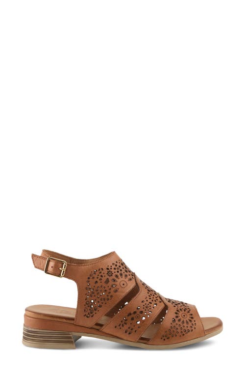 Spring Step Plasma Ankle Strap Sandal In Camel