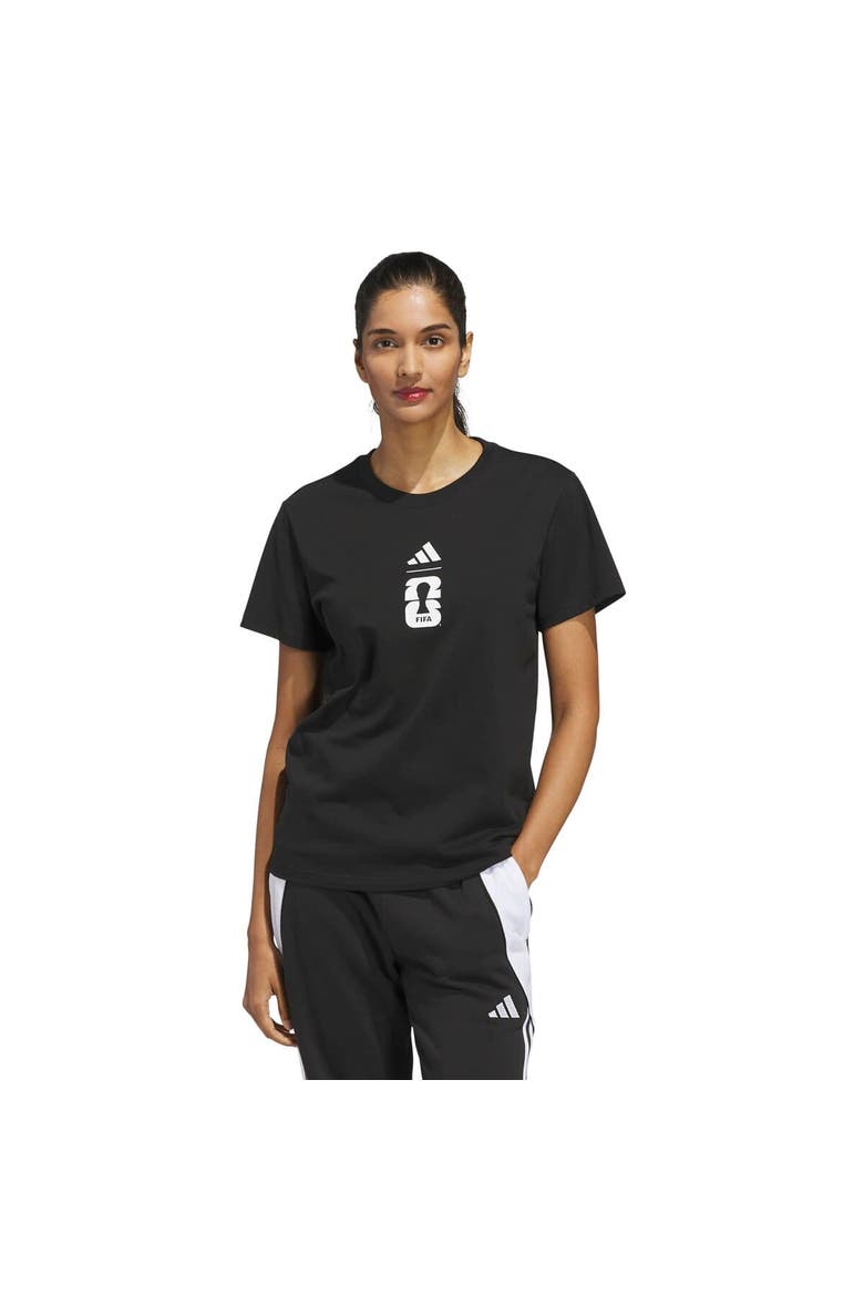 Women's adidas Black 2026 FIFA World Cup Official Graphic T-Shirt, Main, color, Black