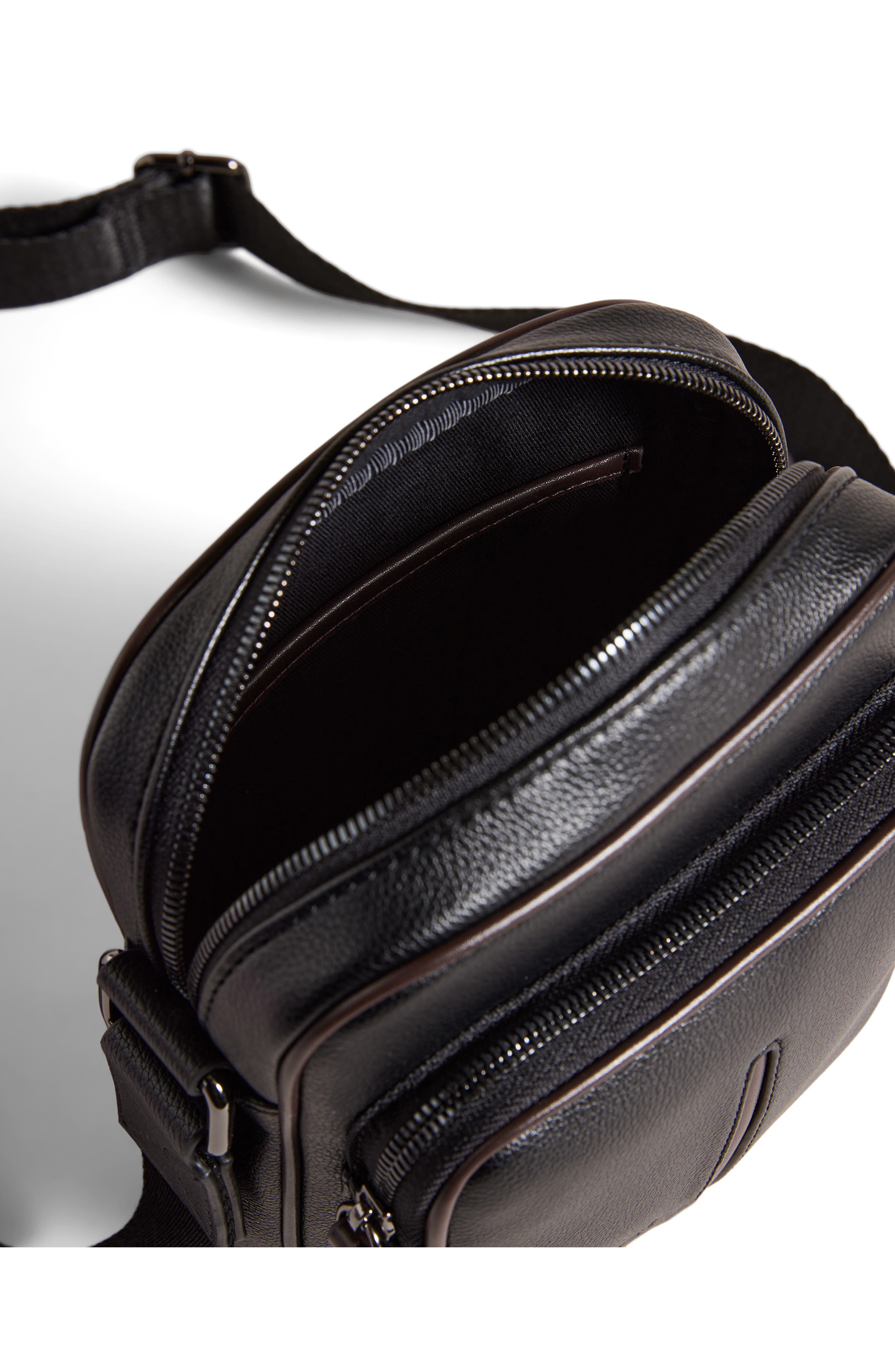 Ted Baker London Josher Faux Leather Flight Bag, Alternate, color, 