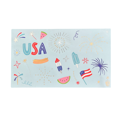 4th of July Patriotic U.S. Of Yay Sticker Set