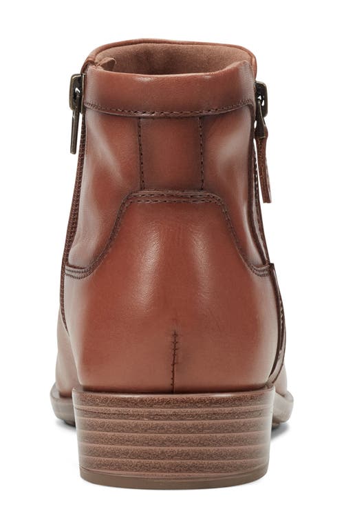 Rockport Cobb Hill Novela Block Heel Bootie In Brown